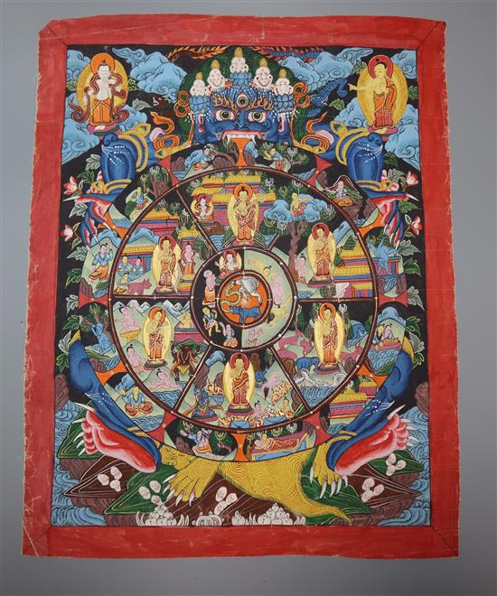 Two Nepalese/Tibetan thangkas